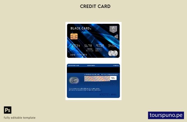 listo para imprimir plantilla de mastercard del banco USA USAA